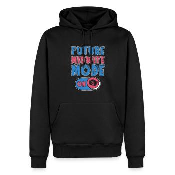 Sage-femme Futur sage-femme - Sweat à capuche Premium bio Homme - noir - Devant - Nico (187cm)
