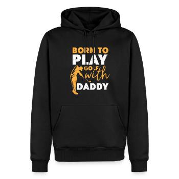 Golf Golfer Golfer Golf Player Golf Ball Golf Club - Men’s Premium Organic Hoodie - black - Front - Nico (187cm)