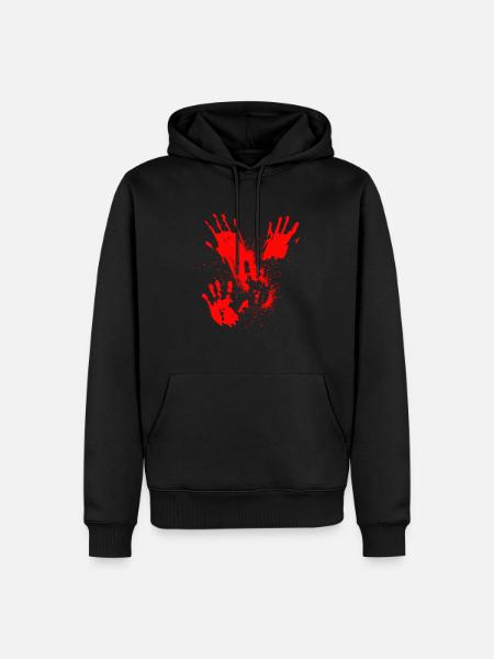 Halloween - Sweat à capuche Premium bio Homme - noir
