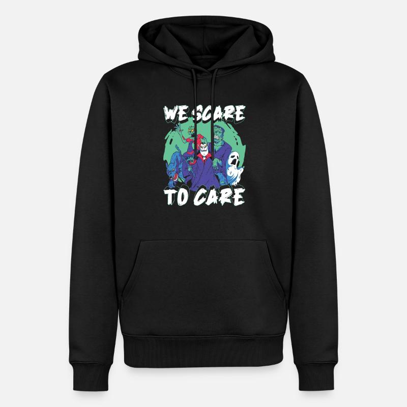 Halloween - Sweat à capuche Premium bio Homme - noir