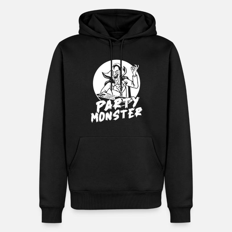 Halloween - Sweat à capuche Premium bio Homme - noir