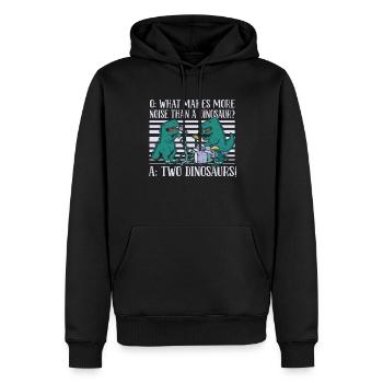 Dinosaurier Erwachsener Dinosaurier - Männer Premium Bio Hoodie - Schwarz - Vorne - Nico (187cm)