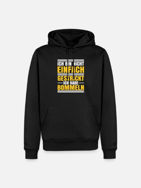 Schwarzer Humor Ironie - Männer Premium Bio Hoodie - Schwarz