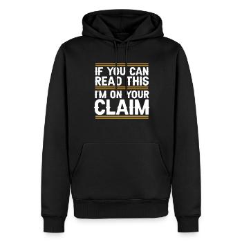 Prospectors Digging Treasure - Men’s Premium Organic Hoodie - black - Front - Nico (187cm)