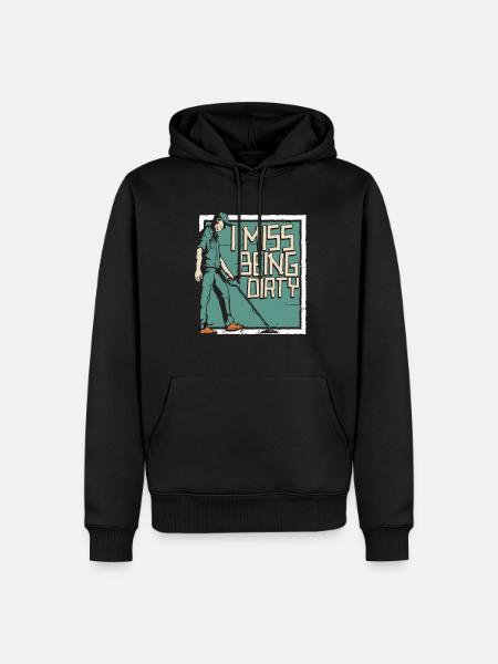 Prospectors Digging Treasure - Men’s Premium Organic Hoodie - black