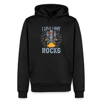 Prospectors Digging Treasure - Men’s Premium Organic Hoodie - black - Front - Nico (187cm)