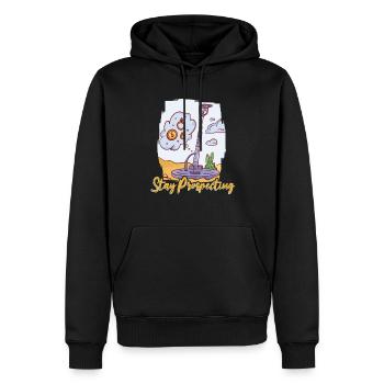 Prospectors Digging Treasure - Men’s Premium Organic Hoodie - black - Front - Nico (187cm)