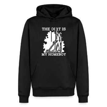 Prospectors Digging Treasure - Men’s Premium Organic Hoodie - black - Front - Nico (187cm)