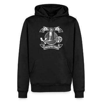 Prospectors Digging Treasure - Men’s Premium Organic Hoodie - black - Front - Nico (187cm)
