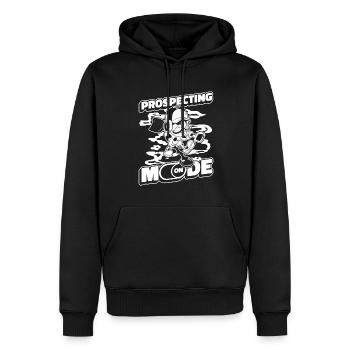 Prospectors Digging Treasure - Men’s Premium Organic Hoodie - black - Front - Nico (187cm)