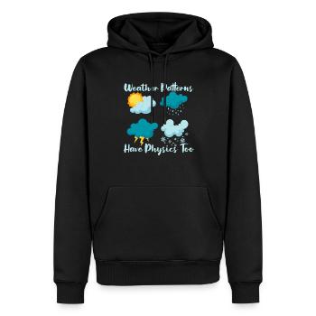 Physique Phyiker Physique appliquée - Sweat à capuche Premium bio Homme - noir - Devant - Nico (187cm)
