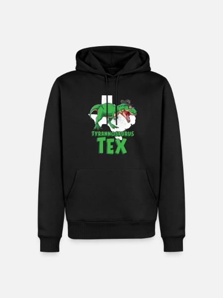Dinosaur Adult dinosaur - Men’s Premium Organic Hoodie - black