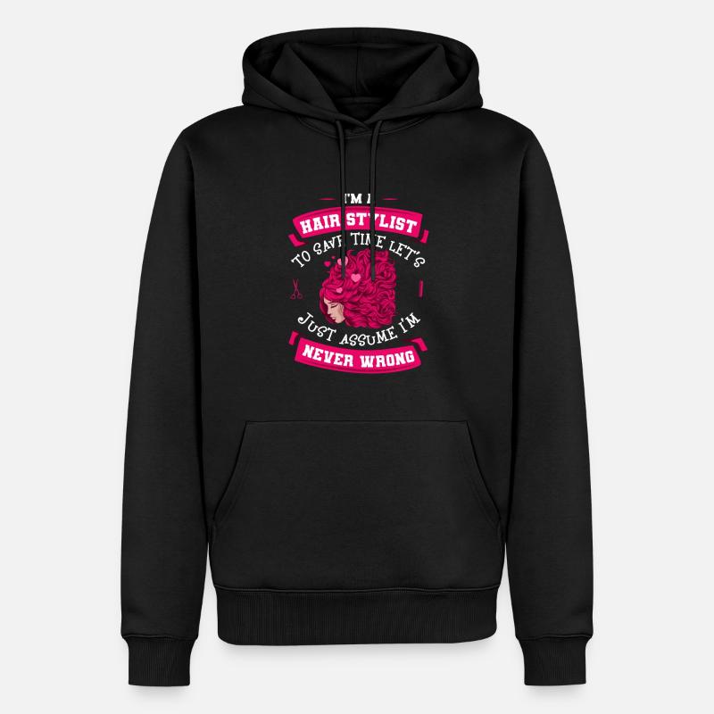 Coiffeur Coiffeur Coiffeur - Sweat à capuche Premium bio Homme - noir