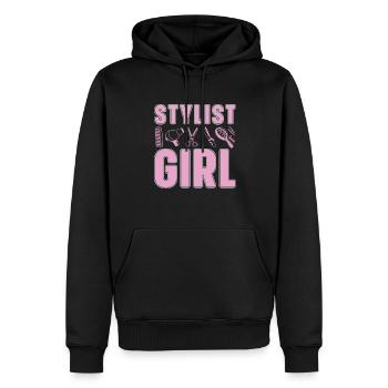 Friseur Hairstylist Friseur - Männer Premium Bio Hoodie - Schwarz - Vorne - Nico (187cm)