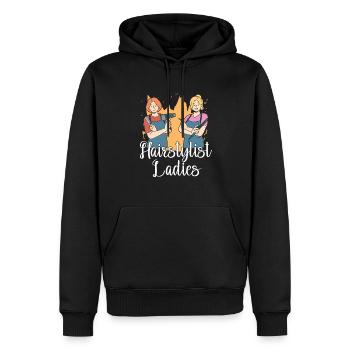 Friseur Hairstylist Friseur - Männer Premium Bio Hoodie - Schwarz - Vorne - Nico (187cm)