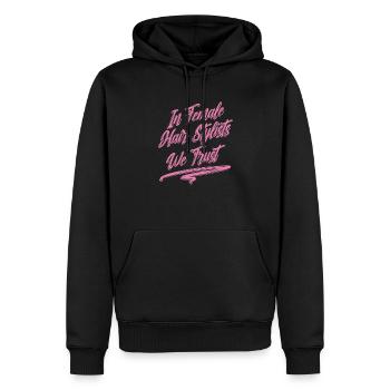 Friseur Hairstylist Friseur - Männer Premium Bio Hoodie - Schwarz - Vorne - Nico (187cm)