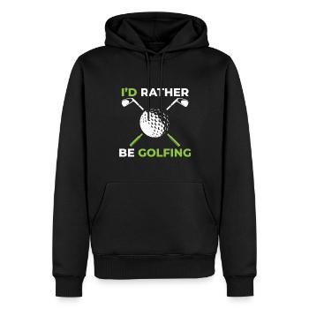 Golf golfeur club de golf balle de golf terrain de golf - Sweat à capuche Premium bio Homme - noir - Devant - Nico (187cm)