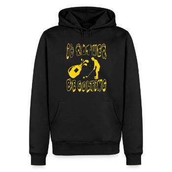 Golf golfeur club de golf balle de golf terrain de golf - Sweat à capuche Premium bio Homme - noir - Devant - Nico (187cm)