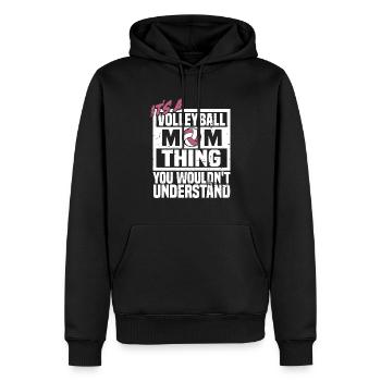 Volleyball Volleyball Player Volleyball Mama - Sweat à capuche Premium bio Homme - noir - Devant - Nico (187cm)