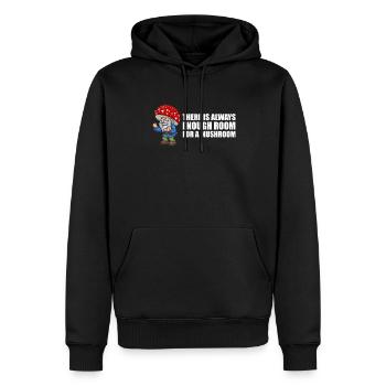 Cueilleurs de champignons Champignons Nain de champignons - Sweat à capuche Premium bio Homme - noir - Devant - Nico (187cm)