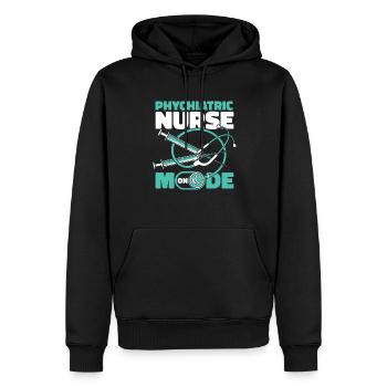 Krankenschwester - Männer Premium Bio Hoodie - Schwarz - Vorne - Nico (187cm)
