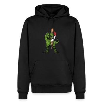Christ Christianity Extraterrestrial Jesus - Men’s Premium Organic Hoodie - black - Front - Nico (187cm)