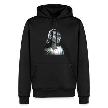 Christ Christianity Extraterrestrial Jesus - Men’s Premium Organic Hoodie - black - Front - Nico (187cm)