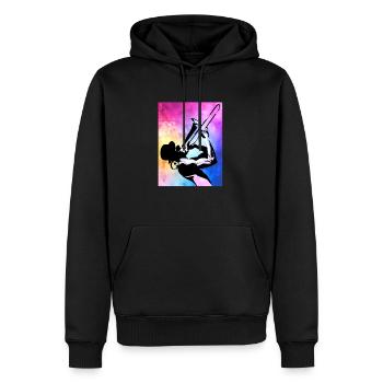 Spielmannszug Trombone Bunt - Men’s Premium Organic Hoodie - black - Front - Nico (187cm)