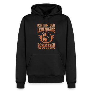 Schmied Metallbauer Schlosser - Männer Premium Bio Hoodie - Schwarz - Vorne - Nico (187cm)