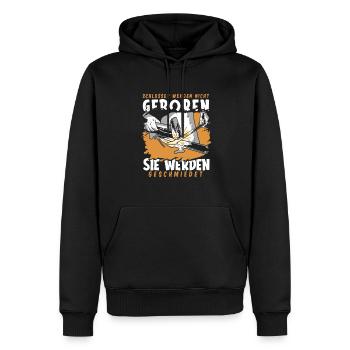 Schmied Metallbauer Schlosser - Männer Premium Bio Hoodie - Schwarz - Vorne - Nico (187cm)