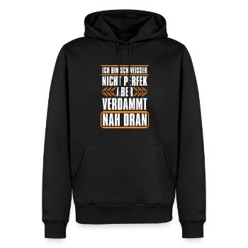 Schmied Metallbauer Schlosser - Männer Premium Bio Hoodie - Schwarz - Vorne - Nico (187cm)