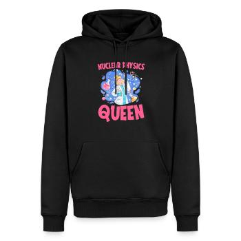 Physique Phyiker Physique nucléaire - Sweat à capuche Premium bio Homme - noir - Devant - Nico (187cm)