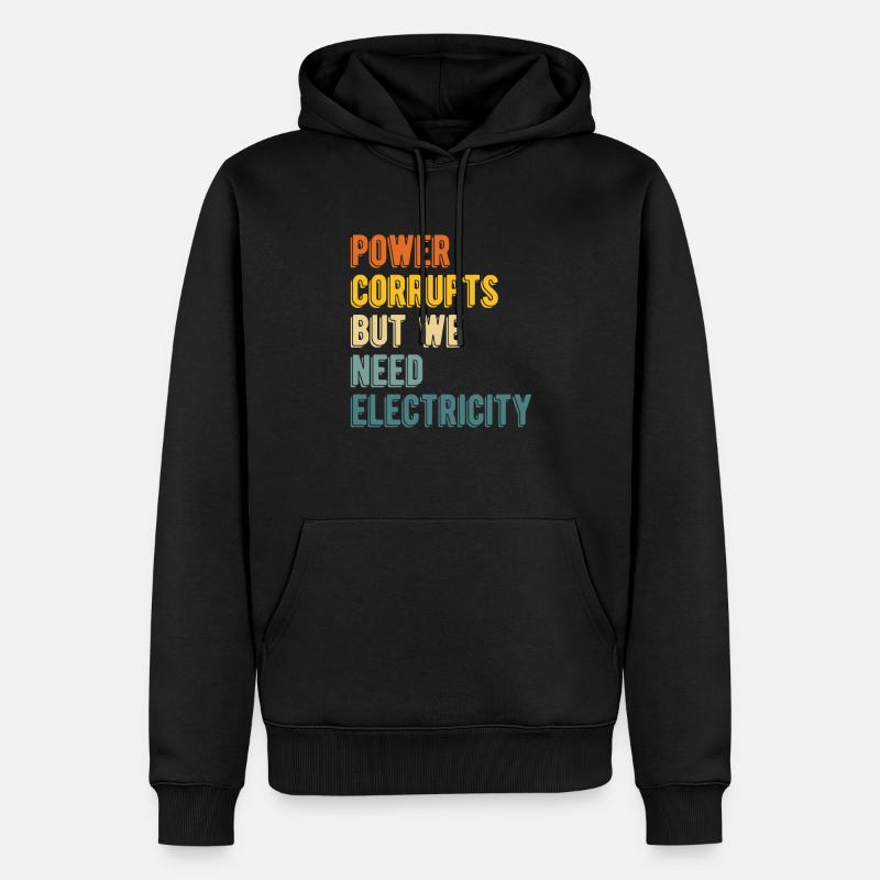 Physik Phyiker Kernphysik - Männer Premium Bio Hoodie - Schwarz