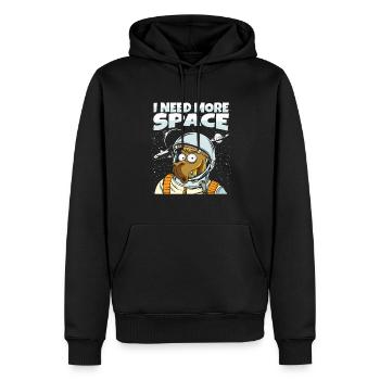 Kamel Astronaut I Need More Space - Männer Premium Bio Hoodie - Schwarz - Vorne - Nico (187cm)