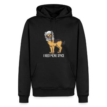 Schäferhund Astronaut I Need More Space - Männer Premium Bio Hoodie - Schwarz - Vorne - Nico (187cm)
