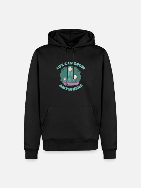 Cactus Garden - Men’s Premium Organic Hoodie - black