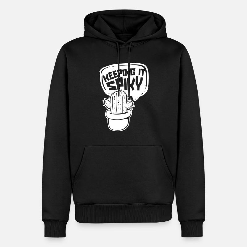 Cactus Jardin Cactus - Sweat à capuche Premium bio Homme - noir