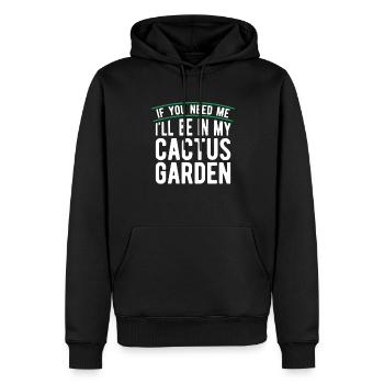Kaktus Garten Kaktus - Männer Premium Bio Hoodie - Schwarz - Vorne - Nico (187cm)