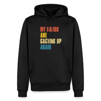 Kaktus Garten Kaktus - Männer Premium Bio Hoodie - Schwarz - Vorne - Nico (187cm)