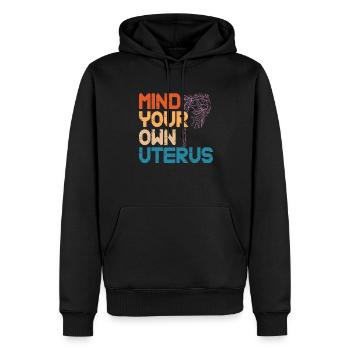 Hysterektomie Hysterektomie - Männer Premium Bio Hoodie - Schwarz - Vorne - Nico (187cm)