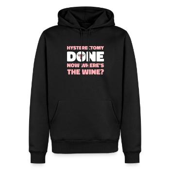 Hysterektomie Komisch - Männer Premium Bio Hoodie - Schwarz - Vorne - Nico (187cm)