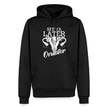 Hysterektomie Hysterektomie - Männer Premium Bio Hoodie - Schwarz - Vorne - Nico (187cm)