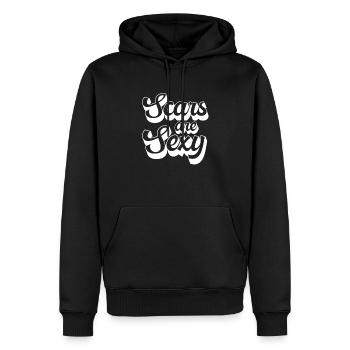 Hysterektomie - Männer Premium Bio Hoodie - Schwarz - Vorne - Nico (187cm)