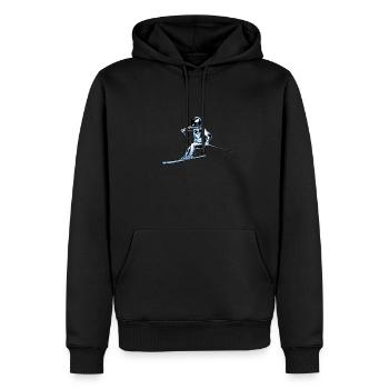 Skiing Apres Ski Astronaut - Sweat à capuche Premium bio Homme - noir - Devant - Nico (187cm)