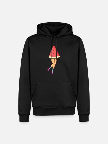 Cuisses de pastèque - Sweat à capuche Premium bio Homme - noir