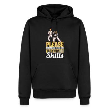 Taekwondo Taekwondo-Mama - Männer Premium Bio Hoodie - Schwarz - Vorne - Nico (187cm)