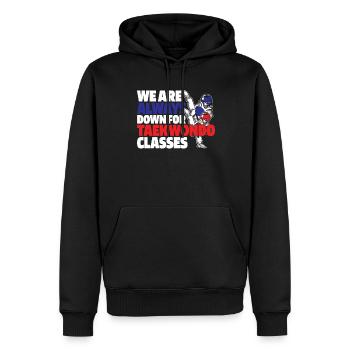 Taekwondo - Sweat à capuche Premium bio Homme - noir - Devant - Nico (187cm)