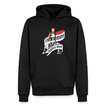 Taekwondo Mama - Sweat à capuche Premium bio Homme - noir - Devant - Nico (187cm)