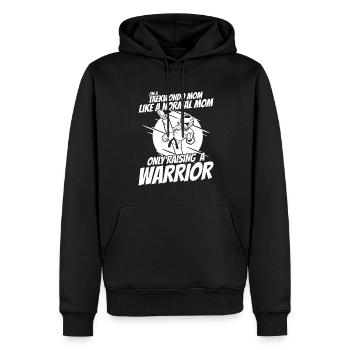 Taekwondo Mama - Sweat à capuche Premium bio Homme - noir - Devant - Nico (187cm)