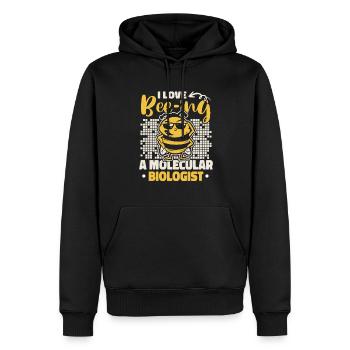 Biology Biologist Bee Molecular Biologist - Men’s Premium Organic Hoodie - black - Front - Nico (187cm)